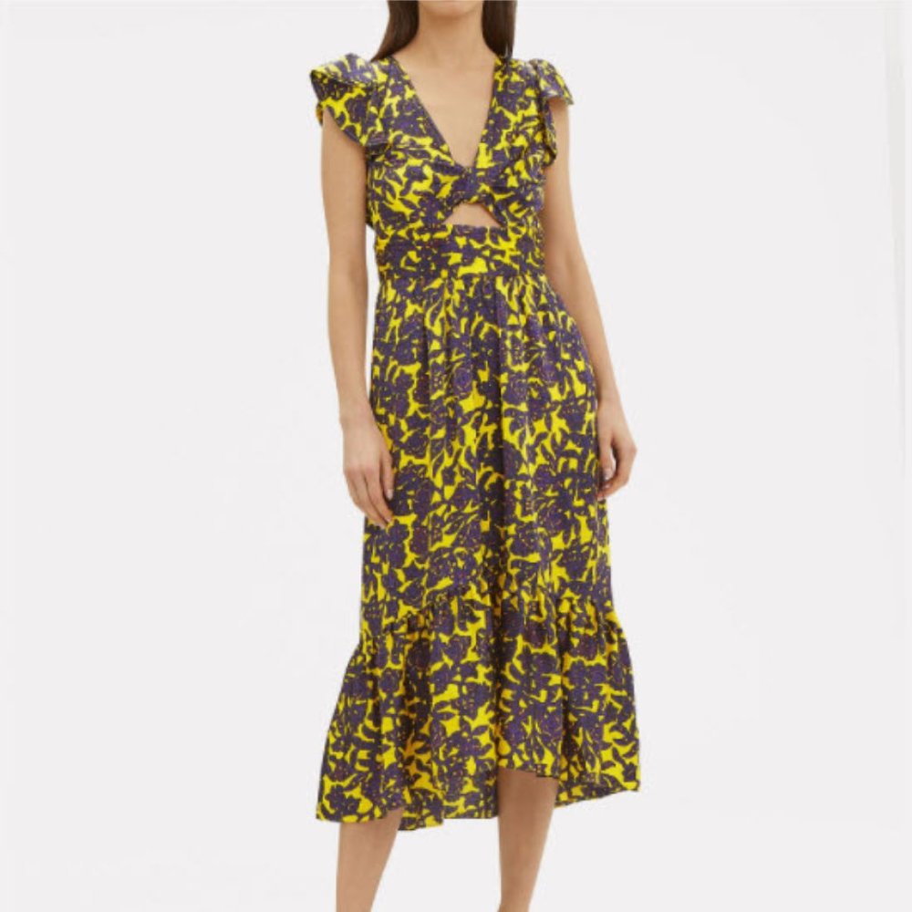A.L.C. Valencia Silk Midi Dress - Size 0